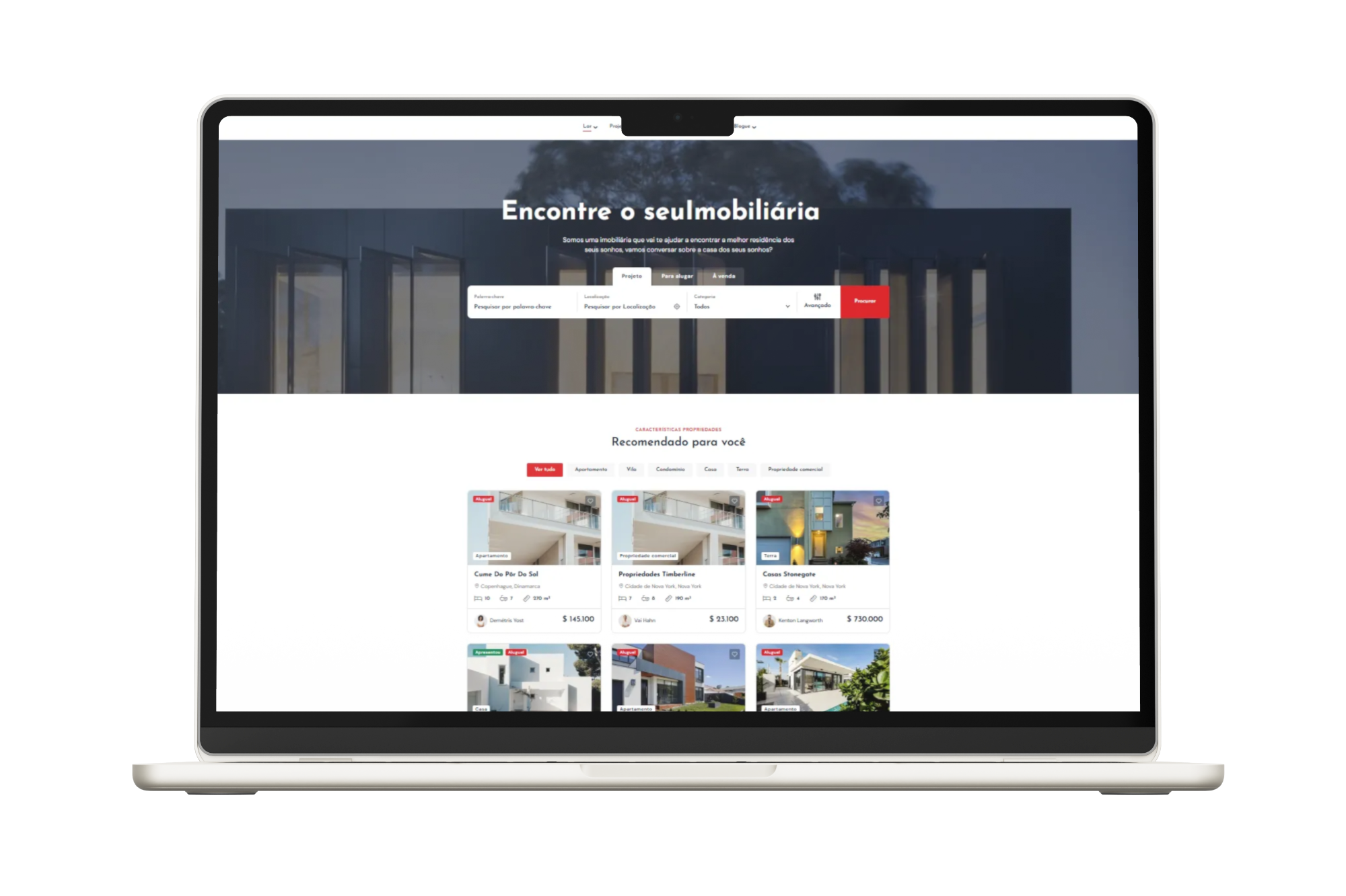 Portal de Agências Imobiliárias Laravel Multilíngue