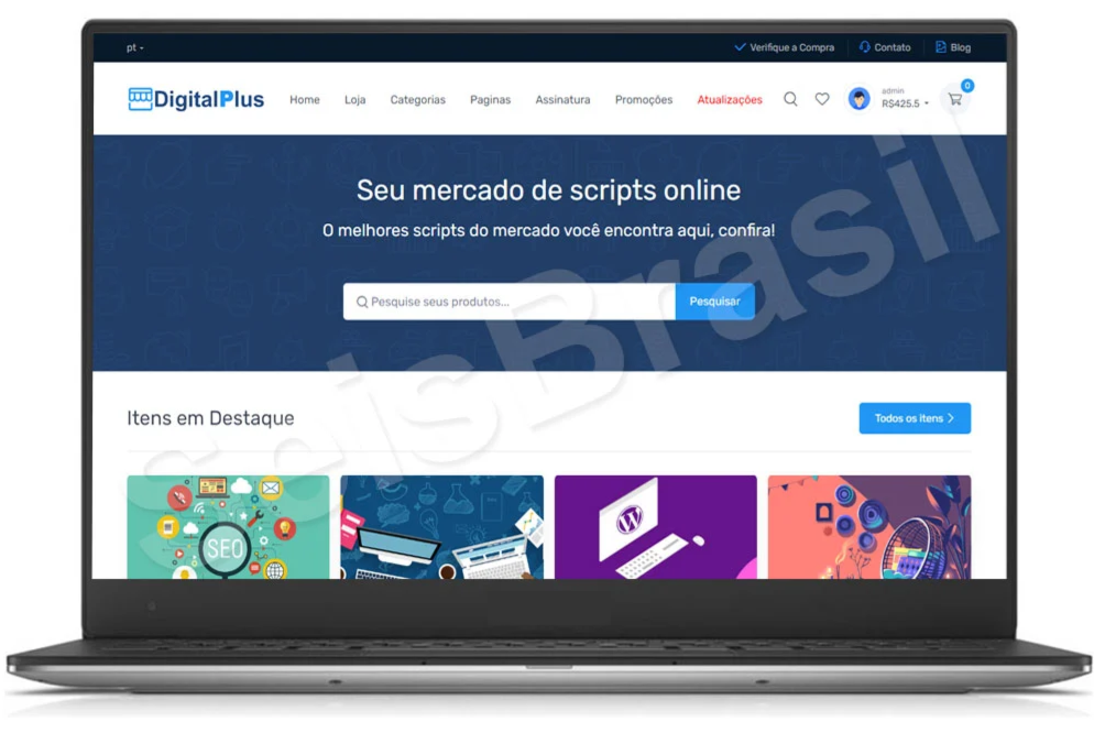 Loja Em PHP Para Produtos Digitais v6.2